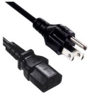 Charger Cable, AC-Netzkabel, US Typ, 1.8m, black