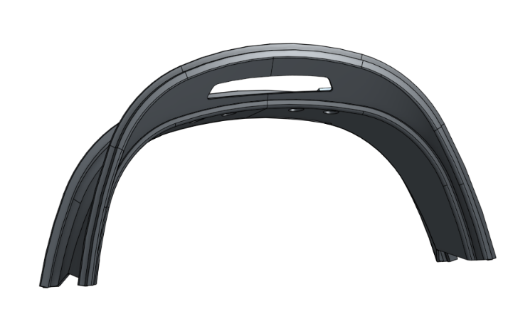Back Support Inner Cover V02 - Graphit Grau (Akzentfarbe)