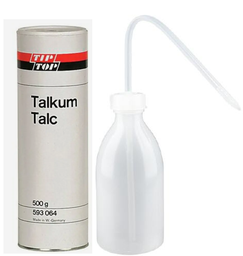 250ml spray bottle, narrow neck laboratory bottle incl. talcum powder